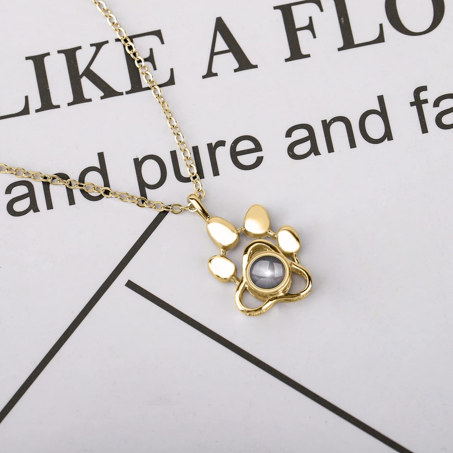 Pawlace Photo Projection Necklace